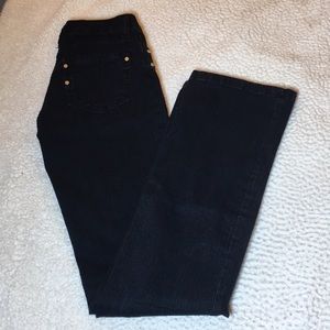 Beija flor black jeans boot cut size 2
